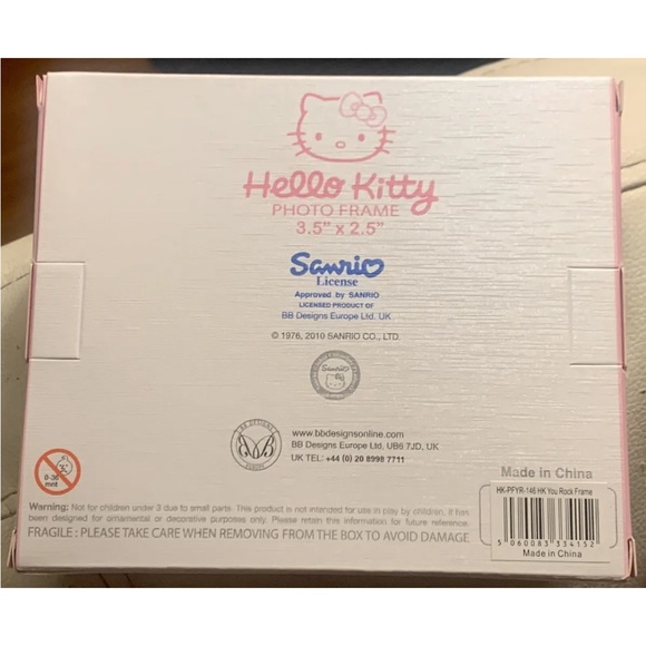 SANRIO Hello Kitty “YOU ROCK" Ceramic Photo Frame, New In Box! - Picture 6 of 6